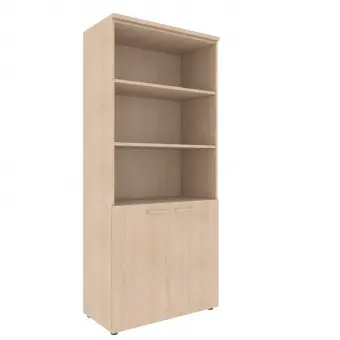 Шкаф с 1 комплектом глухих малых дверей и топом XHC 85.5 бук тиара 856*432*1955 Xten | Защита-Офис - интернет-магазин сейфов, кресел, металлической и офисной мебели в Казани и Йошкар-Оле