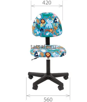 Кресло детское Chairman Kids 104 black | Защита-Офис - интернет-магазин сейфов, кресел, металлической и офисной мебели в Казани и Йошкар-Оле