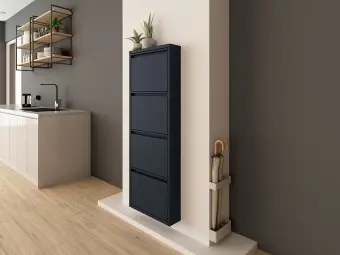 Обувница Практик ОМ-4 графит | Защита-Офис - интернет-магазин сейфов, кресел, металлической и офисной мебели в Казани и Йошкар-Оле