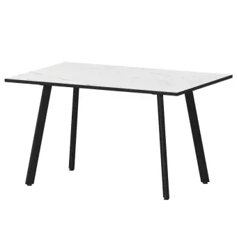 Стол нераздвижной Альфа Альфа 1200 (Н-3815) Азул/Черный муар 1200x800x750 Обеденные столы в пластике | Защита-Офис - интернет-магазин сейфов, кресел, металлической и офисной мебели в Казани и Йошкар-Оле