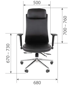 расКресло руководителя Chairman 500 LUX | Защита-Офис - интернет-магазин сейфов, кресел, металлической  - фото 1