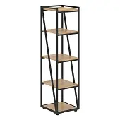 Стеллаж LMMC 40 Дуб Бофорд/Черный 400х430х1517 LOFTIS | Защита-Офис - интернет-магазин сейфов, кресел, металлической 