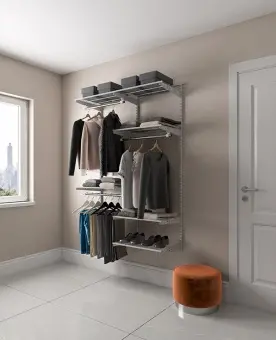 Гардеробная система Optima G120 белая | Защита-Офис - интернет-магазин сейфов, кресел, металлической и офисной мебели в Казани и Йошкар-Оле