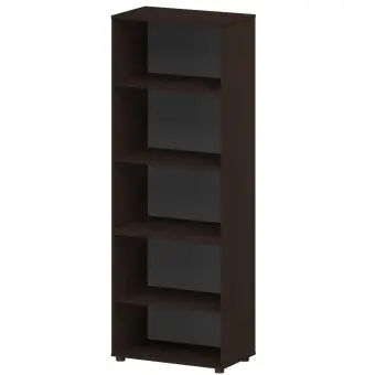 Стеллаж высокий широкий К-934 Дуб венге 720x420x2000 Приоритет | Защита-Офис - интернет-магазин сейфов, кресел, металлической и офисной мебели в Казани и Йошкар-Оле