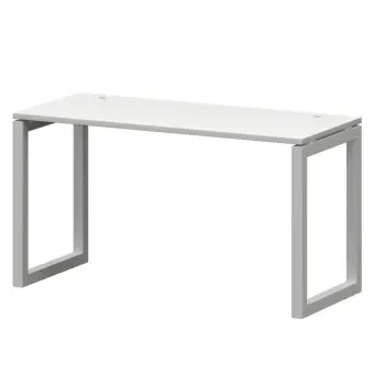 Стол на металлокаркасе СМС25-О-16К.60.Пр50 Белый/Белый 1600x600x750 Смарт | Защита-Офис - интернет-магазин сейфов, кресел, металлической и офисной мебели в Казани и Йошкар-Оле