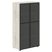 Шкаф со стеклянными дверьми LMC 80.2 Сосна Эдмонт 800х430х1517 LOFTIS | Защита-Офис - интернет-магазин сейфов, кресел, металлической 