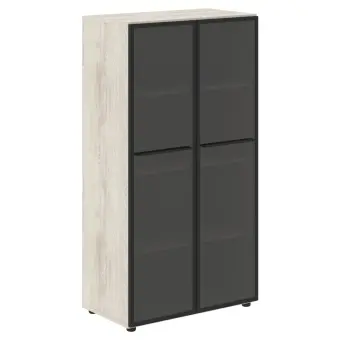Шкаф со стеклянными дверьми LMC 80.2 Сосна Эдмонт 800х430х1517 LOFTIS | Защита-Офис - интернет-магазин сейфов, кресел, металлической и офисной мебели в Казани и Йошкар-Оле