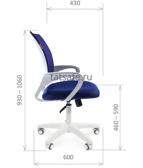 расКресло компьютерное Chairman 696 white | Защита-Офис - интернет-магазин сейфов, кресел, металлической  - фото 1