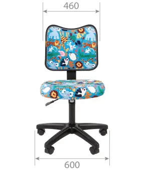Кресло детское Chairman Kids 102 black, зоопарк | Защита-Офис - интернет-магазин сейфов, кресел, металлической и офисной мебели в Казани и Йошкар-Оле