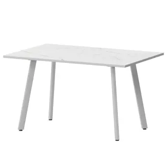 Стол нераздвижной Альфа Альфа 1200 (Н-3815) Азул/Белый муар 1200x800x750 Обеденные столы в пластике | Защита-Офис - интернет-магазин сейфов, кресел, металлической и офисной мебели в Казани и Йошкар-Оле