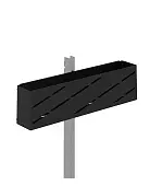 Корзина навесная GBC графит | Защита-Офис - интернет-магазин сейфов, кресел, металлической 