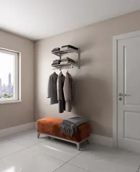 Гардеробная система Basic G60S графит | Защита-Офис - интернет-магазин сейфов, кресел, металлической и офисной мебели в Казани и Йошкар-Оле