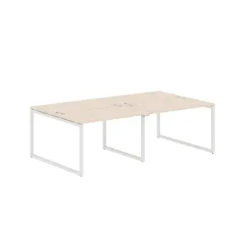 Стол 4-х местный XQWST 2414 Бук тиара/Белый 2406х1406х750 XTEN-Q | Защита-Офис - интернет-магазин сейфов, кресел, металлической и офисной мебели в Казани и Йошкар-Оле
