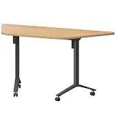 Стол мобильный складной трапециевидный МБ22-127.58Т ольха/антрацит Стол мобильный складной трапециевидный МБ22-127.58Т ольха/антрацит | Защита-Офис - интернет-магазин сейфов, кресел, металлической