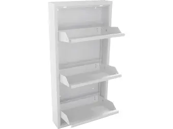 Обувница Практик ОМ-3 белая | Защита-Офис - интернет-магазин сейфов, кресел, металлической и офисной мебели в Казани и Йошкар-Оле