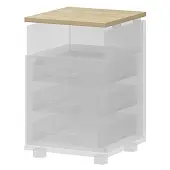 Крышка тумбы НТ-320.45 Баттл Рок 438x444x25 Аргентум | Защита-Офис - интернет-магазин сейфов, кресел, металлической 