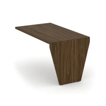 Corner Брифинг-приставка COR.BR-14 Орех Лоренцо/Графит 1400*800*750 | Защита-Офис - интернет-магазин сейфов, кресел, металлической и офисной мебели в Казани и Йошкар-Оле