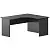 Стол компактный правый А-204.60.ПР Антрацит 1400x1200x760 Арго | Защита-Офис - интернет-магазин сейфов, кресел, металлической 