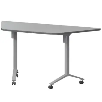Стол мобильный складной трапециевидный МБ22-127.58Т серый/металлик | Защита-Офис - интернет-магазин сейфов, кресел, металлической и офисной мебели в Казани и Йошкар-Оле