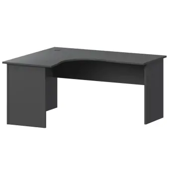 Стол компактный левый А-204.60.ЛВ Антрацит 1400x1200x760 Арго | Защита-Офис - интернет-магазин сейфов, кресел, металлической и офисной мебели в Казани и Йошкар-Оле