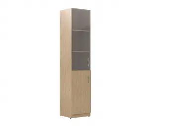 Шкаф колонка комбинированая SR-5U.2(L) легно светлый 386*375*1815 Simple | Защита-Офис - интернет-магазин сейфов, кресел, металлической и офисной мебели в Казани и Йошкар-Оле
