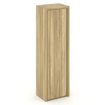 Corner Гардероб узкий COR.GB-1 (L) Гикори Песочный/Ваниль 600*450*2000 | Защита-Офис - интернет-магазин сейфов, кресел, металлической и офисной мебели в Казани и Йошкар-Оле