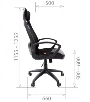 Кресло руководителя Chairman 840 black | Защита-Офис - интернет-магазин сейфов, кресел, металлической и офисной мебели в Казани и Йошкар-Оле