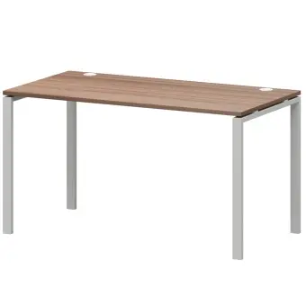 Стол на металлокаркасе АМ-003.60 Темный шимо/Белый 1400x600x760 Арго-М | Защита-Офис - интернет-магазин сейфов, кресел, металлической и офисной мебели в Казани и Йошкар-Оле