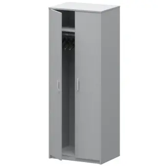 Шкаф для одежды А-307 Серый 770x585x2000 Арго | Защита-Офис - интернет-магазин сейфов, кресел, металлической и офисной мебели в Казани и Йошкар-Оле