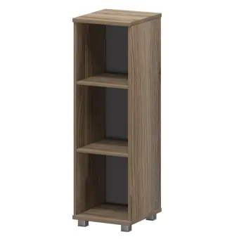 Стеллаж низкий узкий НТ-440 Дуб сафари 400x445x1280 Аргентум | Защита-Офис - интернет-магазин сейфов, кресел, металлической и офисной мебели в Казани и Йошкар-Оле