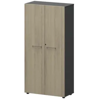 Шкаф высокий закрытый СМШ48F Кронберг/Графит 792x380x1595 Кортез | Защита-Офис - интернет-магазин сейфов, кресел, металлической и офисной мебели в Казани и Йошкар-Оле