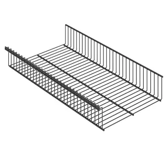 Полка-корзина GSb 60х30 графит | Защита-Офис Полка-корзина GSb 60х30 графит | Защита-Офис - интернет-магазин сейфов, кресел, металлической и офисной мебели в Казани и Йошкар-Оле