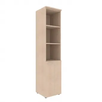 Шкаф колонка с глухой малой дверью (R) и топом XHC 42.5(R) бук тиара 432*432*1955 Xten | Защита-Офис - интернет-магазин сейфов, кресел, металлической и офисной мебели в Казани и Йошкар-Оле