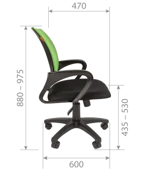 Кресло компьютерное Chairman 696 black расКресло компьютерное Chairman 696 black | Защита-Офис - интернет-магазин сейфов, кресел, металлической - фото 1