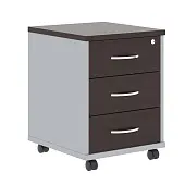 Тумба подкатная ТМ-3 венге магия/металлик с фолдингом 412*450*551 Imago | Защита-Офис - интернет-магазин сейфов, кресел, металлической 