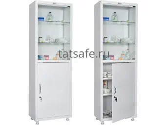 Шкаф Hilfe МД 1 1760/SG | Защита-Офис - интернет-магазин сейфов, кресел, металлической и офисной мебели в Казани и Йошкар-Оле