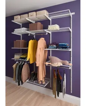 Гардеробная система Max G180 белая | Защита-Офис - интернет-магазин сейфов, кресел, металлической и офисной мебели в Казани и Йошкар-Оле