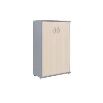 Шкаф с глухими дверьми СТ-2.3 клен/металлик 770*365*1200 Imago | Защита-Офис - интернет-магазин сейфов, кресел, металлической и офисной мебели в Казани и Йошкар-Оле