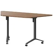 Стол мобильный складной трапециевидный МБ22-127.58Т орех гварнери/антрацит Стол мобильный складной трапециевидный МБ22-127.58Т орех гварнери/антрацит | Защита-Офис - интернет-магазин сейфов, кресел, металлической