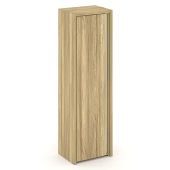 Corner Шкаф высокий узкий COR.SU-1.9 (L) Гикори Песочный/Ваниль 600*450*2000 | Защита-Офис - интернет-магазин сейфов, кресел, металлической и офисной мебели в Казани и Йошкар-Оле