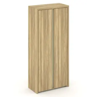 Corner Шкаф высокий широкий COR.ST-1.9 Гикори Песочный/Ваниль 900*450*2000 | Защита-Офис - интернет-магазин сейфов, кресел, металлической и офисной мебели в Казани и Йошкар-Оле