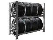 Стеллаж для шин и дисков MS Pro 1200/1353x606 (2 уровня) | Защита-Офис - интернет-магазин сейфов, кресел, металлической 
