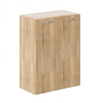 Шкаф средний с замком в дверях и обвязкой DMC 85.1(Z) дуб каньон 892*450*1185 Dioni | Защита-Офис - интернет-магазин сейфов, кресел, металлической и офисной мебели в Казани и Йошкар-Оле