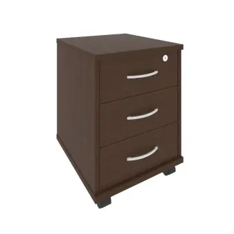 Riva Тумба подкатная 3 ящ. с фолдингом А.ТМ-3F Венге Цаво 420*450*556 | Защита-Офис - интернет-магазин сейфов, кресел, металлической и офисной мебели в Казани и Йошкар-Оле