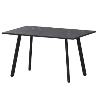 Стол нераздвижной Альфа Альфа 1200 (Н-3815) Даркстоун/Черный муар 1200x800x750 Обеденные столы в пластике | Защита-Офис - интернет-магазин сейфов, кресел, металлической и офисной мебели в Казани и Йошкар-Оле