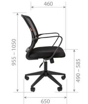 Кресло компьютерное Chairman 698 black, красный | Защита-Офис - интернет-магазин сейфов, кресел, металлической и офисной мебели в Казани и Йошкар-Оле