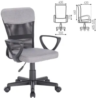 расКресло компьютерное КОМПАКТНОЕ Brabix "Jet MG-315" | Защита-Офис - интернет-магазин сейфов, кресел, металлической  - фото 1