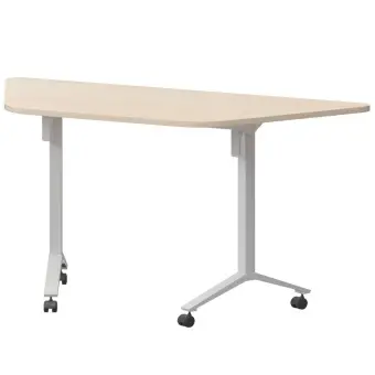 Стол мобильный складной трапециевидный МБ22-127.58Т бук/белый | Защита-Офис - интернет-магазин сейфов, кресел, металлической и офисной мебели в Казани и Йошкар-Оле