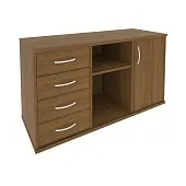 Riva Тумба под оргтехнику с фолдингом А.МТ-2F Орех Гварнери 1192*450*667 | Защита-Офис - интернет-магазин сейфов, кресел, металлической 