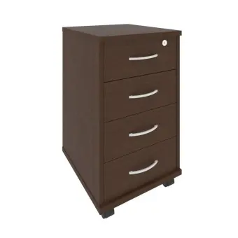 Riva Тумба подкатная с фолдингом А.ТМ-4F Венге Цаво 420*450*708 | Защита-Офис - интернет-магазин сейфов, кресел, металлической и офисной мебели в Казани и Йошкар-Оле